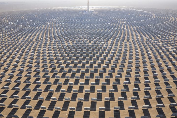 Dunhuang Solar Power Station, Gansu Province, China